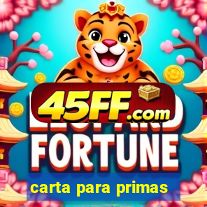 carta para primas